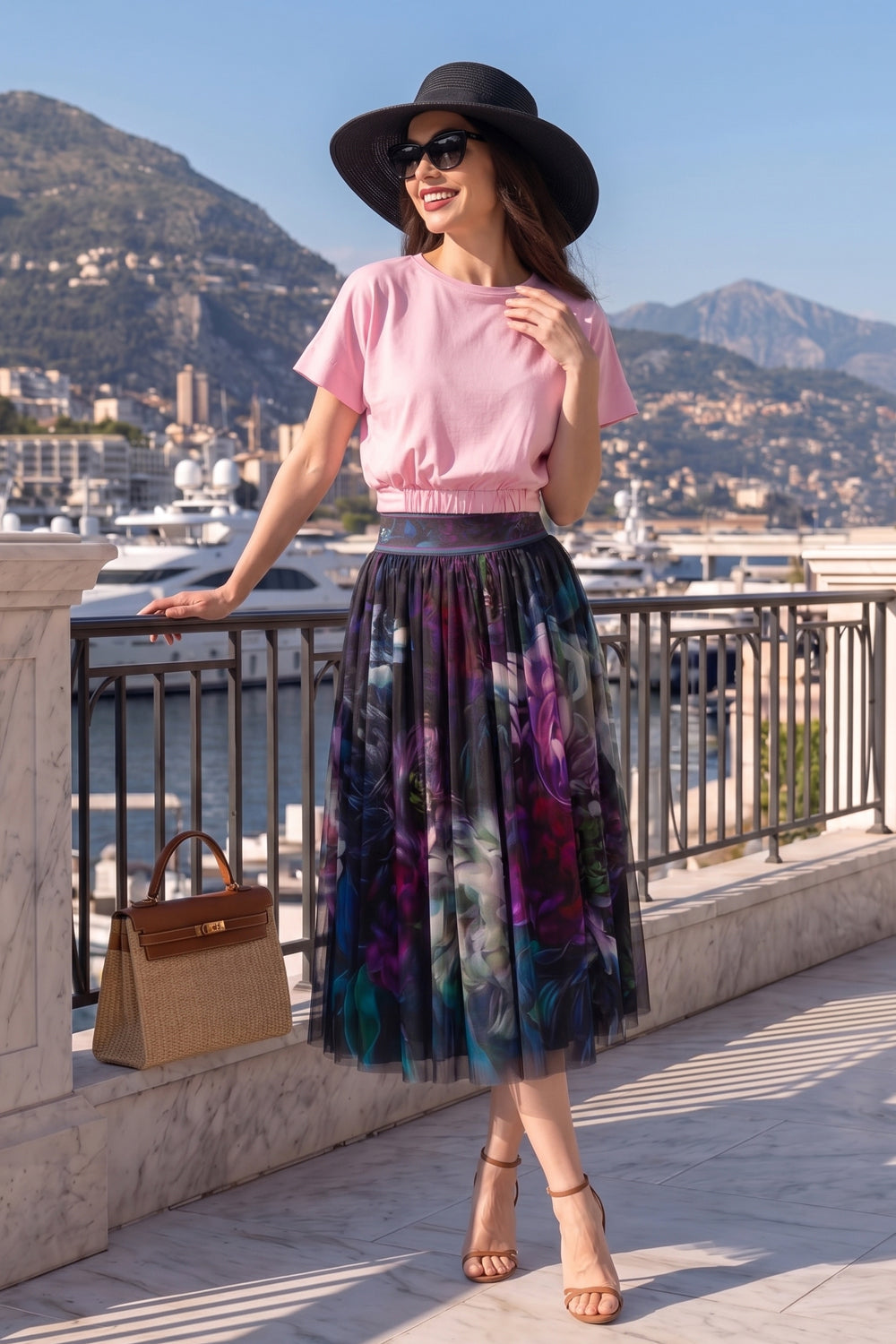 MESH SKIRT WITH ELASTIC WAIST AND VISCOSE LINING - PEONIES JIORO ПОЛА ОТ МРЕЖА С ЕЛАСТИЧЕН КОЛАН И ВИСКОЗНА ПОДПЛАТА - PEONIES JIORO
