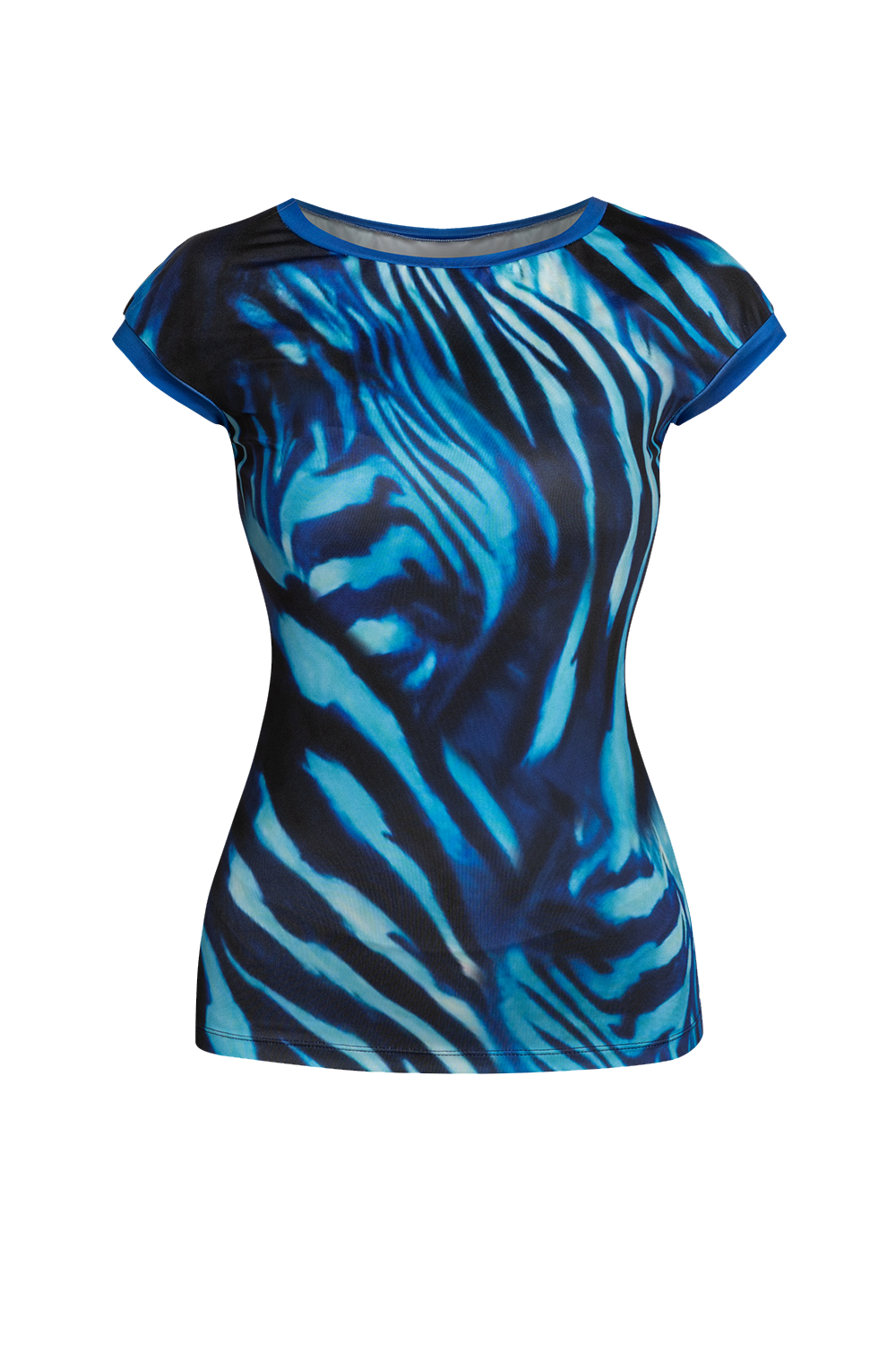 BASIC T-SHIRT - SHADES OF BLUE JIORO БЕЙСИК ТЕНИСКА - SHADES OF BLUE JIORO