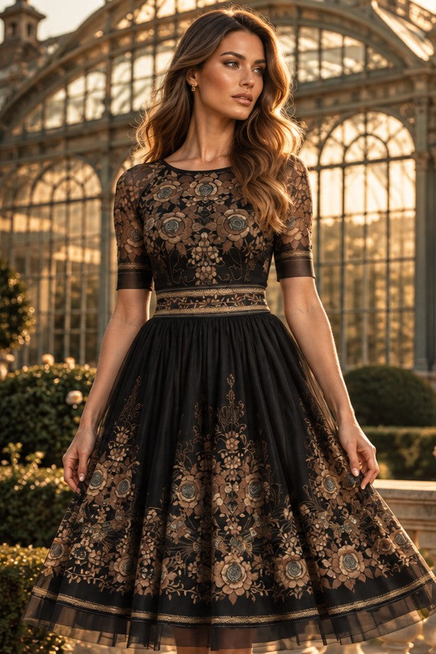 SHORT-SLEEVE MESH BODYSUIT WITH MODAL LINING - GOLDEN ROSES JIORO  МРЕЖЕСТО БОДИ С КЪС РЪКАВ И ПОДПЛАТА ОТ МОДАЛ - GOLDEN ROSES JIORO