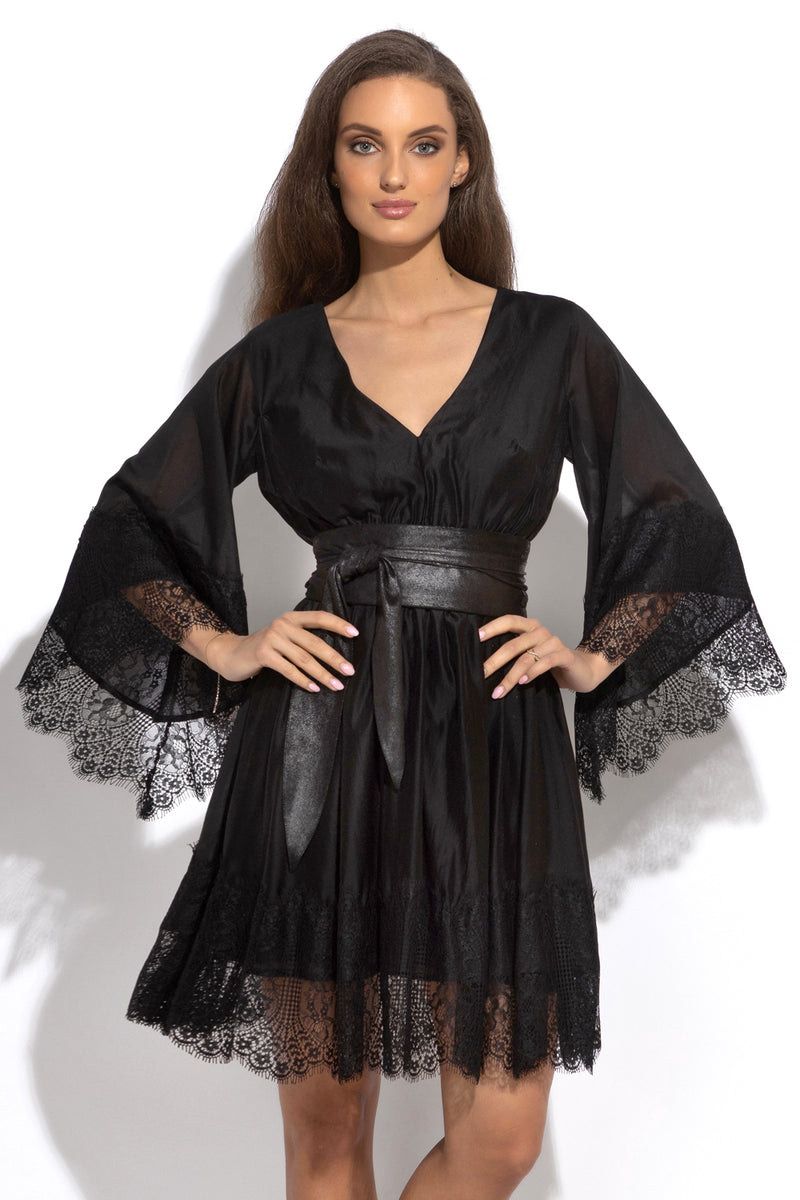 WRAP-STYLE BELT SUEDE-LIKE IN BLACK - ESSENTIALS JIORO КОЛАН ОТ ВЕЛУР В ЧЕРНО - ESSENTIALS JIORO