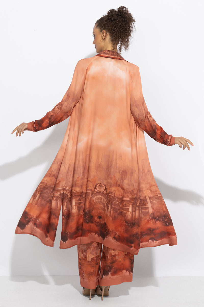 VISCOSE WIDE-LEG TROUSERS WITH ELASTIC WAIST - ANCIENT TOWN JIORO СВОБОДЕН ПАНТАЛОН ОТ ВИСКОЗА - ANCIENT TOWN JIORO