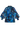 BOHEMIAN BLOUSE WITH PUFF SLEEVES AND TIE-FRONT COLLAR - SHADES OF BLUE JIORO БОХЕМСКА РИЗА ОТ ШИФОН С БОГАТИ РЪКАВИ И ВРЪЗКА - SHADES OF BLUE JIORO