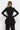 ASYMMETRIC MODAL PEPLUM BLAZER IN BLACK - ESSENTIALS