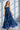 SLEEVELESS LONG MESH DRESS WITH SOFT MODAL LINING - SHADES OF BLUE