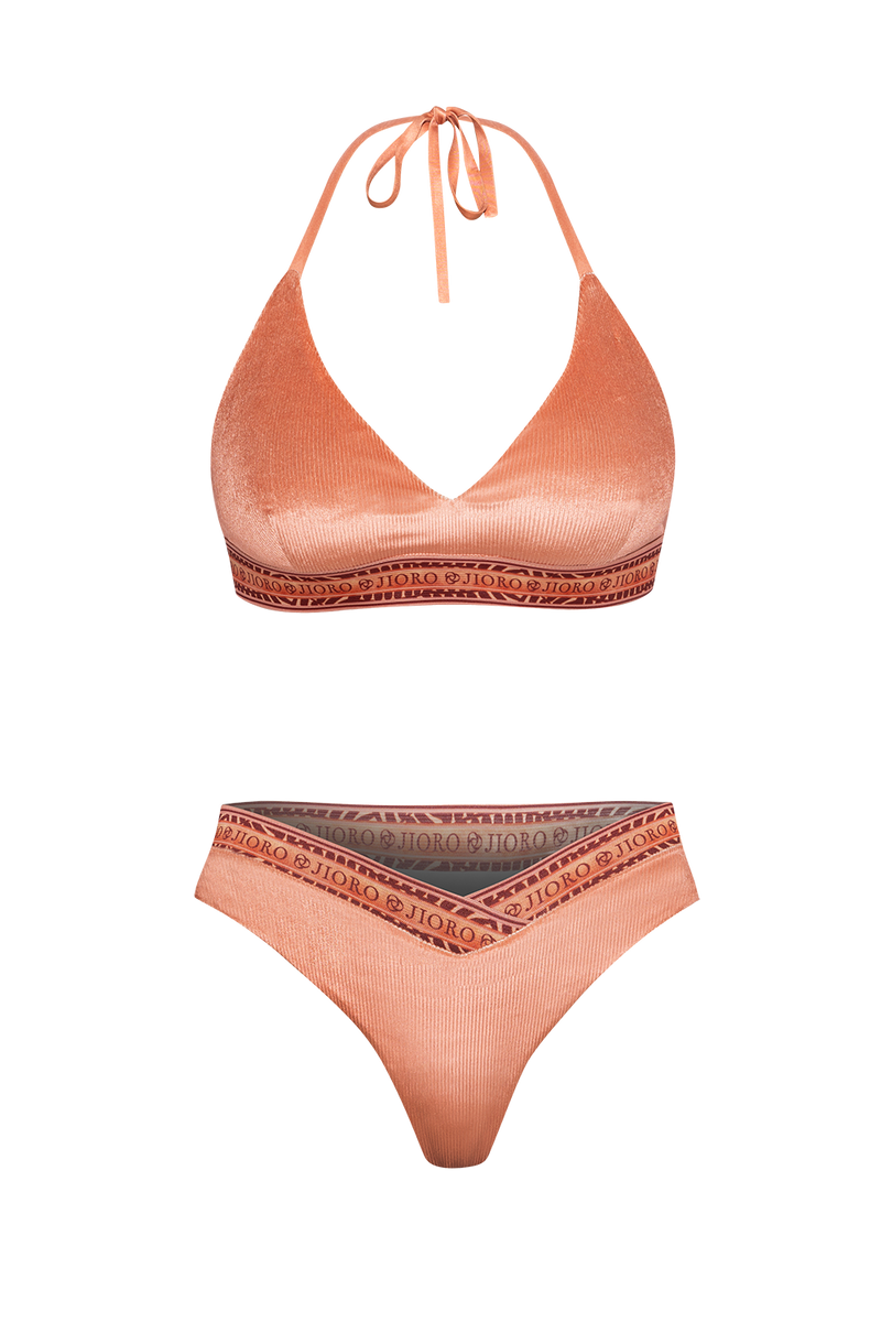 BUSTY SWIMSUIT TOP - PAPAYA BUTTERFLIES JIORO ГОРНИЩЕ НА БАНСКИ ОТ ЛИКРА - PAPAYA BUTTERFLIES JIORO