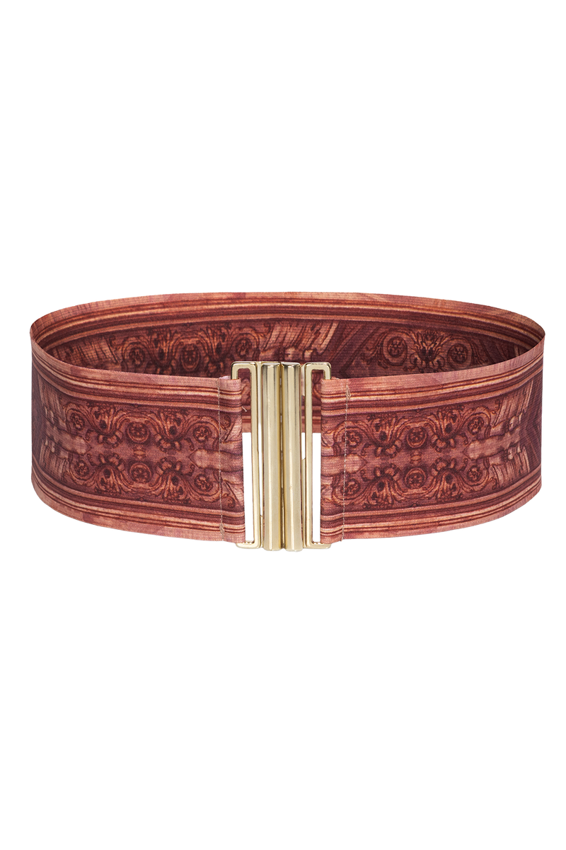 WIDE ELASTIC BELT WITH BUCKLE - ANCIENT TOWN JIORO ЕЛАСТИЧЕН ШИРОК КОЛАН С КАТАРАМА - ANCIENT TOWN JIORO