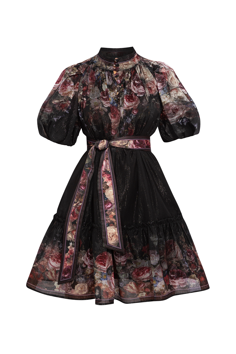 РОКЛЯ С БУФАН РЪКАВ - VINTAGE FLOWERS