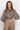 BOHEMIAN MOCHA LYOCELL BLOUSE WITH PUFF SLEEVES AND TIE-FRONT COLLAR - ESSENTIALS JIORO БОХЕМСКА РИЗА ОТ ЛИОЦЕЛ С БОГАТИ РЪКАВИ И ВРЪЗКА В МОКА JIORO