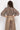 BOHEMIAN MOCHA LYOCELL BLOUSE WITH PUFF SLEEVES AND TIE-FRONT COLLAR - ESSENTIALS JIORO БОХЕМСКА РИЗА ОТ ЛИОЦЕЛ С БОГАТИ РЪКАВИ И ВРЪЗКА В МОКА JIORO